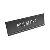 Wholesale - 10x3 GOAL GETTER LaserCut Print MDF Desk Plaque, UPC: 651961717782